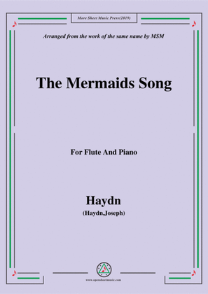 Book cover for Haydn-The Mermaids Song, for Flute and Piano
