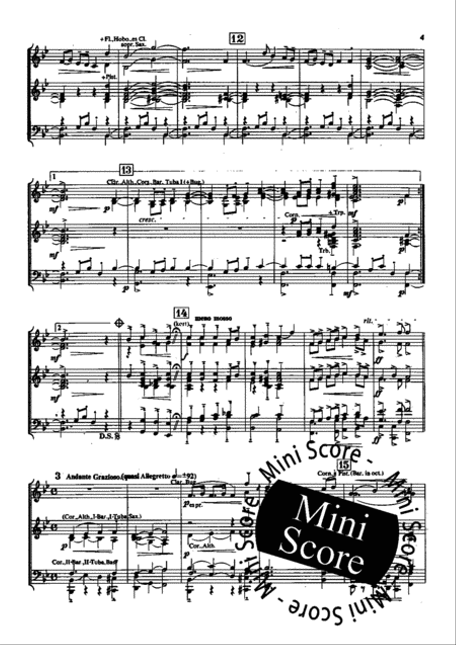 4 Bagatellen Fanfare Band scores gallery preview page 7