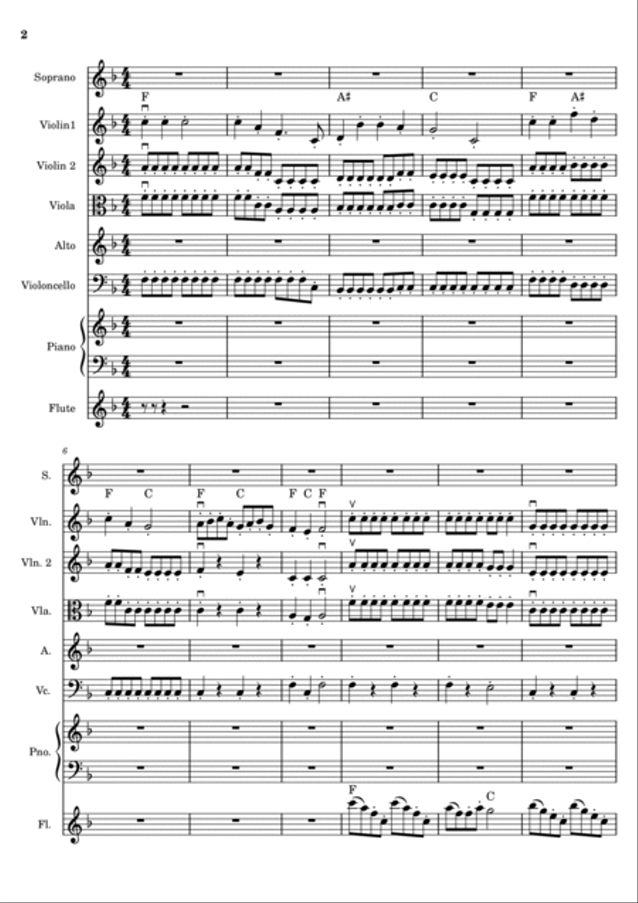 Because He is gracious - Psalm 136 - Защото е благ - Псалом136 Concert Band scores gallery preview page 2