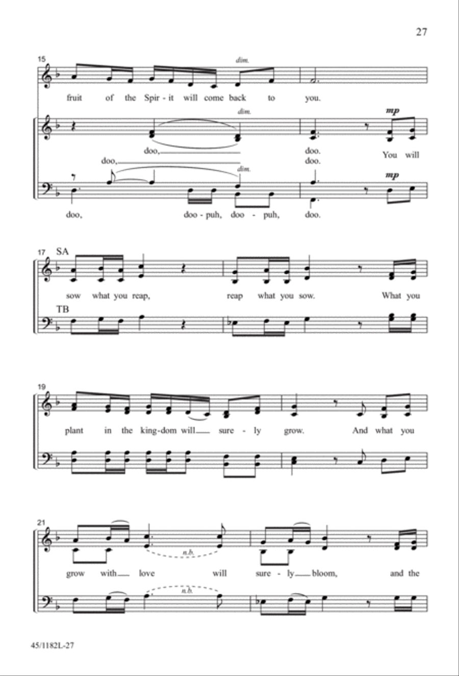 All Around A Cappella All Around A Cappella 4-Part scores gallery preview page 21