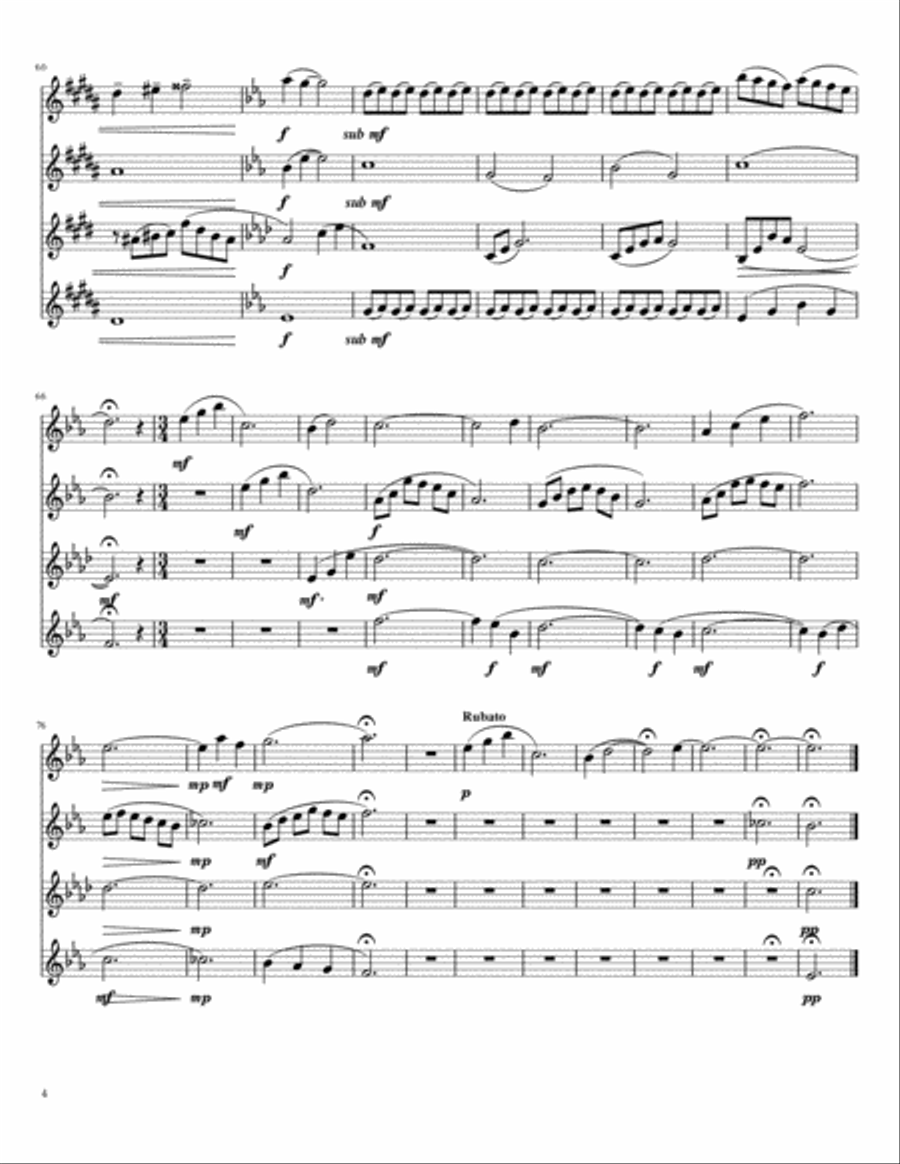 Ser Ser Woodwind Quartet scores gallery preview page 4