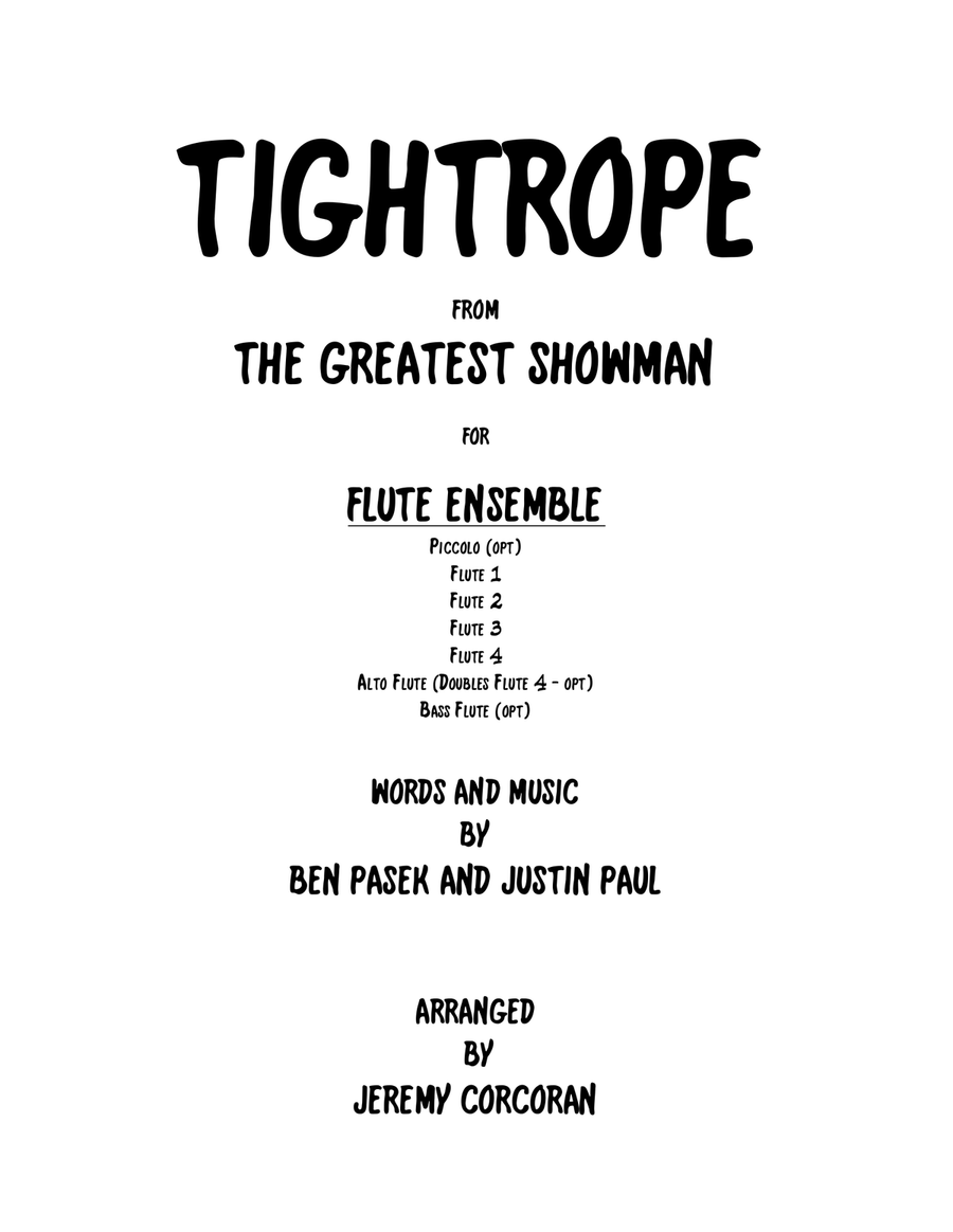 Tightrope Woodwind Ensemble scores gallery preview page 1
