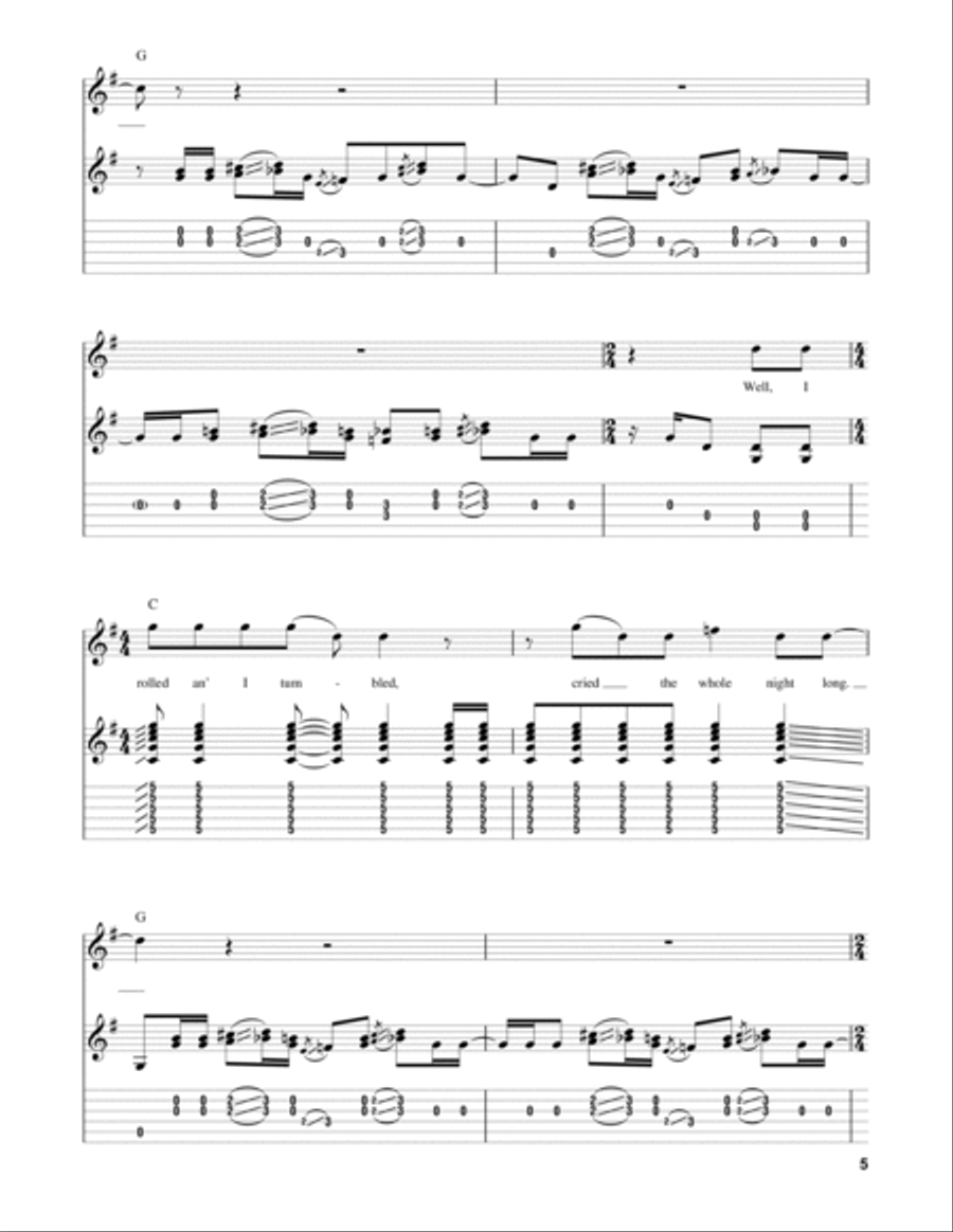 Rollin' And Tumblin' Electric Guitar scores gallery preview page 5