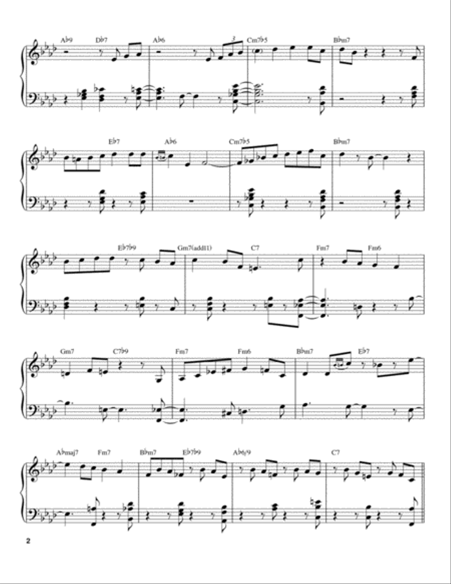 Lullaby Of Birdland Piano scores gallery preview page 2
