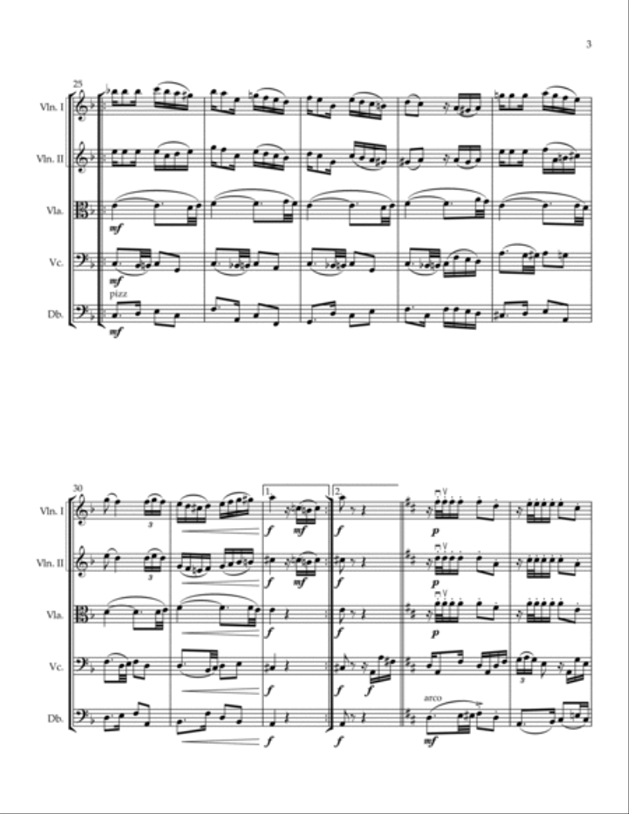 El Choclo String Quintet scores gallery preview page 3
