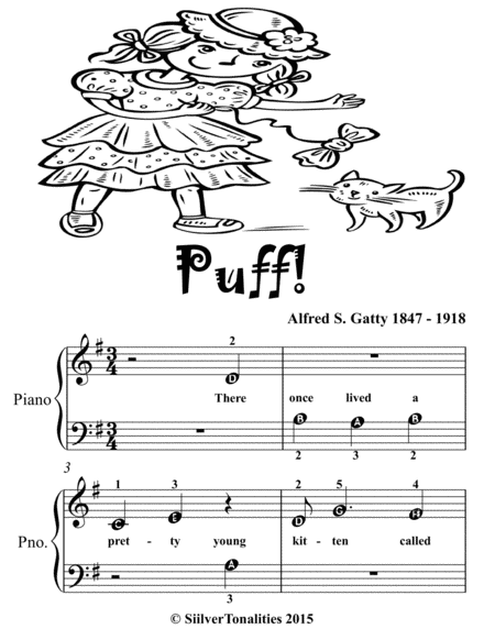Puff Beginner Piano Sheet Music 2nd Edition