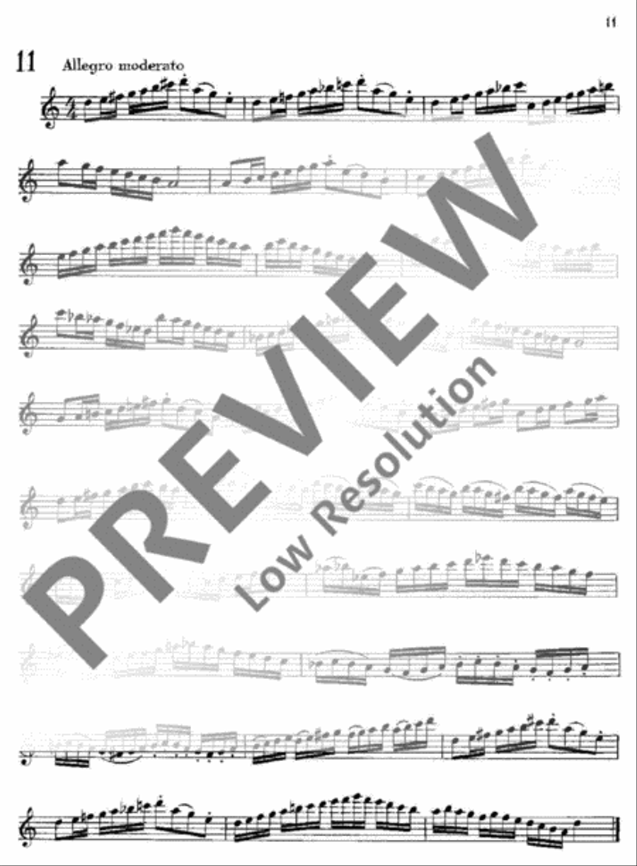 Modern Exercises for Treble Recorder Alto Recorder scores gallery preview page 12