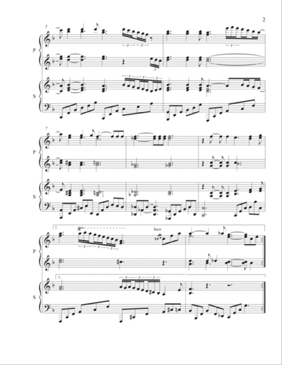 What A Wonderful World 1 Piano, 4-Hands scores gallery preview page 5