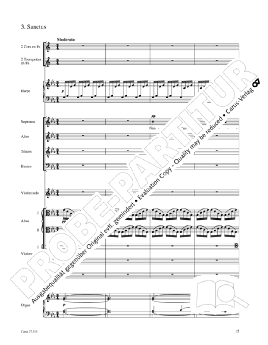 Requiem - church version (Requiem. Fassung mit kleinem Orchester) 4-Part scores gallery preview page 31