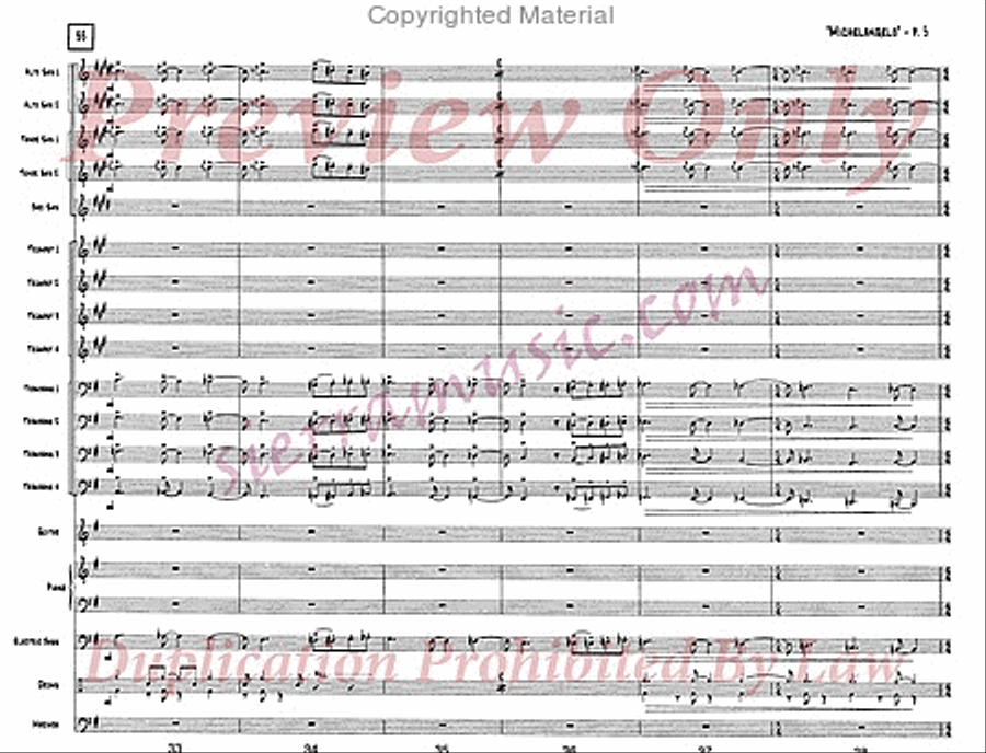 Michelangelo Jazz Ensemble scores gallery preview page 6