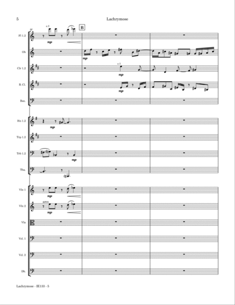 Lachrymose Full Orchestra scores gallery preview page 6