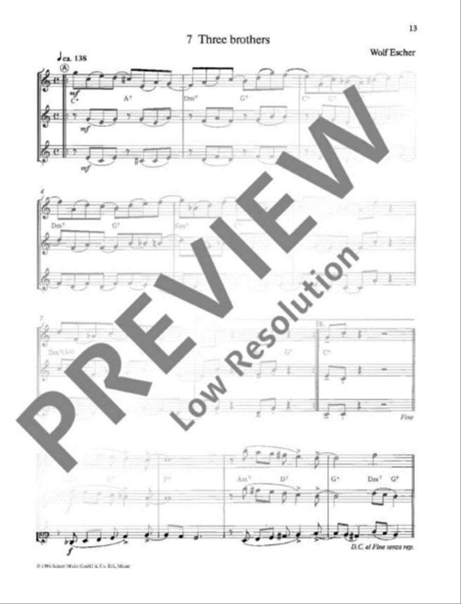 20 Jazz-Trios 20 Jazz-Trios B-Flat Trumpet scores gallery preview page 14