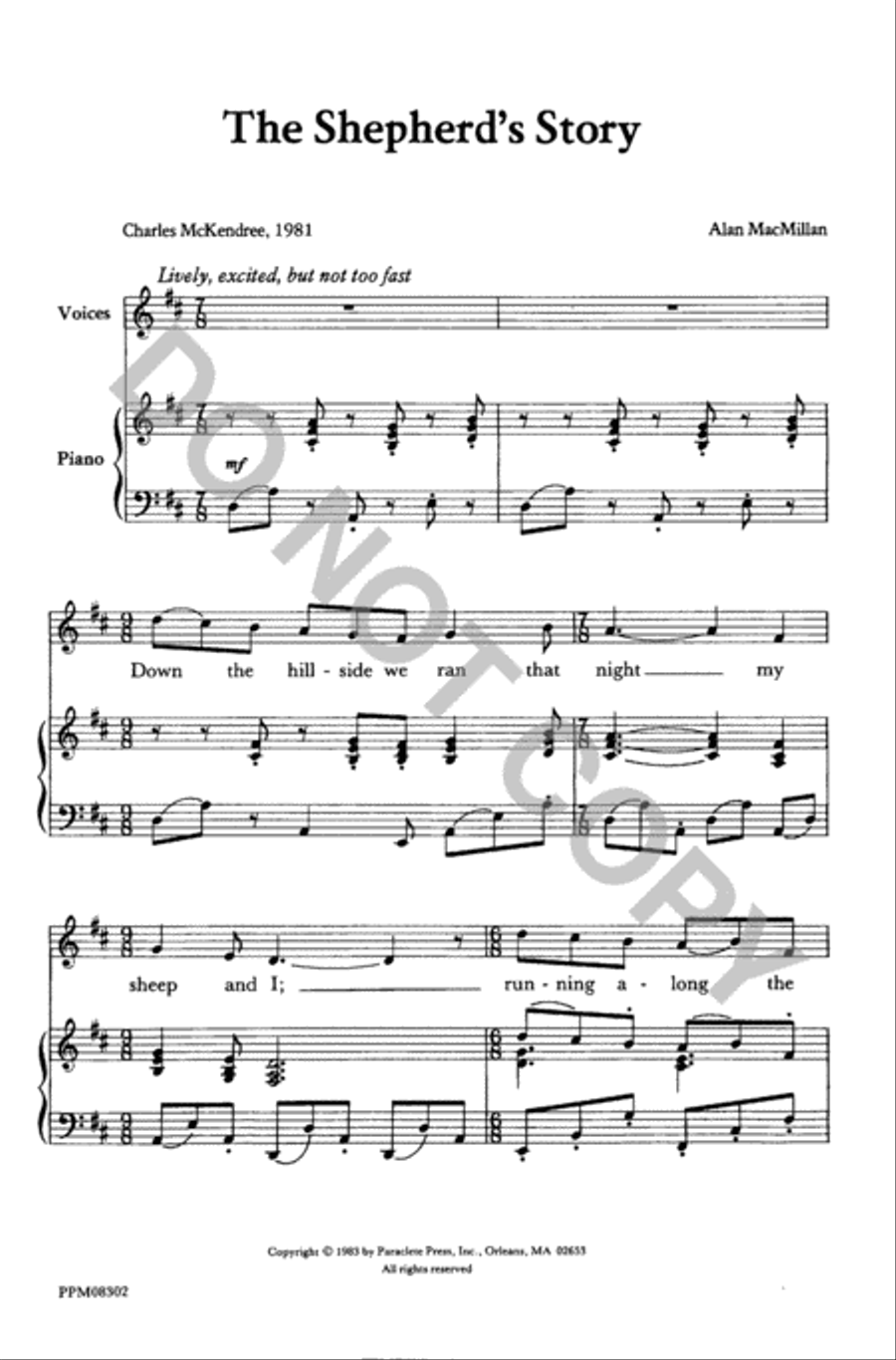 The Shepherd's Story The Shepherd's Story Unison Choir scores gallery preview page 2