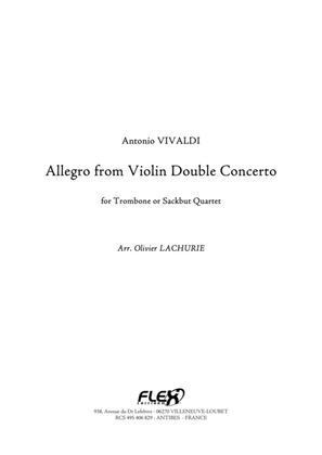 Book cover for Allegro from Violin Double Concerto