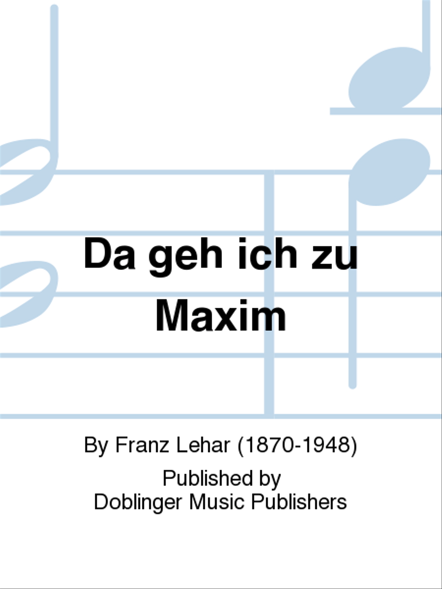 Da geh ich zu Maxim Da geh ich zu Maxim Voice scores gallery preview page 1
