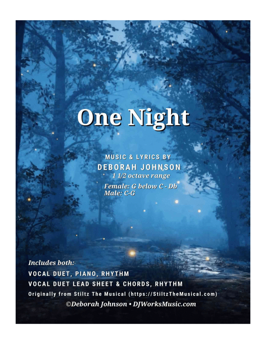 One Night - STILTZ the Musical Piano - Digital Sheet Music