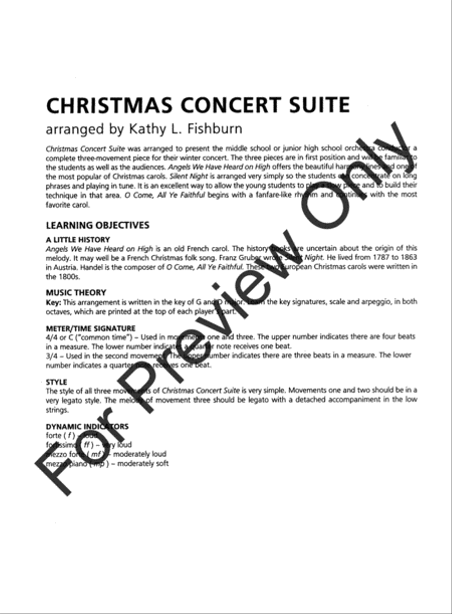 Christmas Concert Suite Christmas Concert Suite String Orchestra scores gallery preview page 3