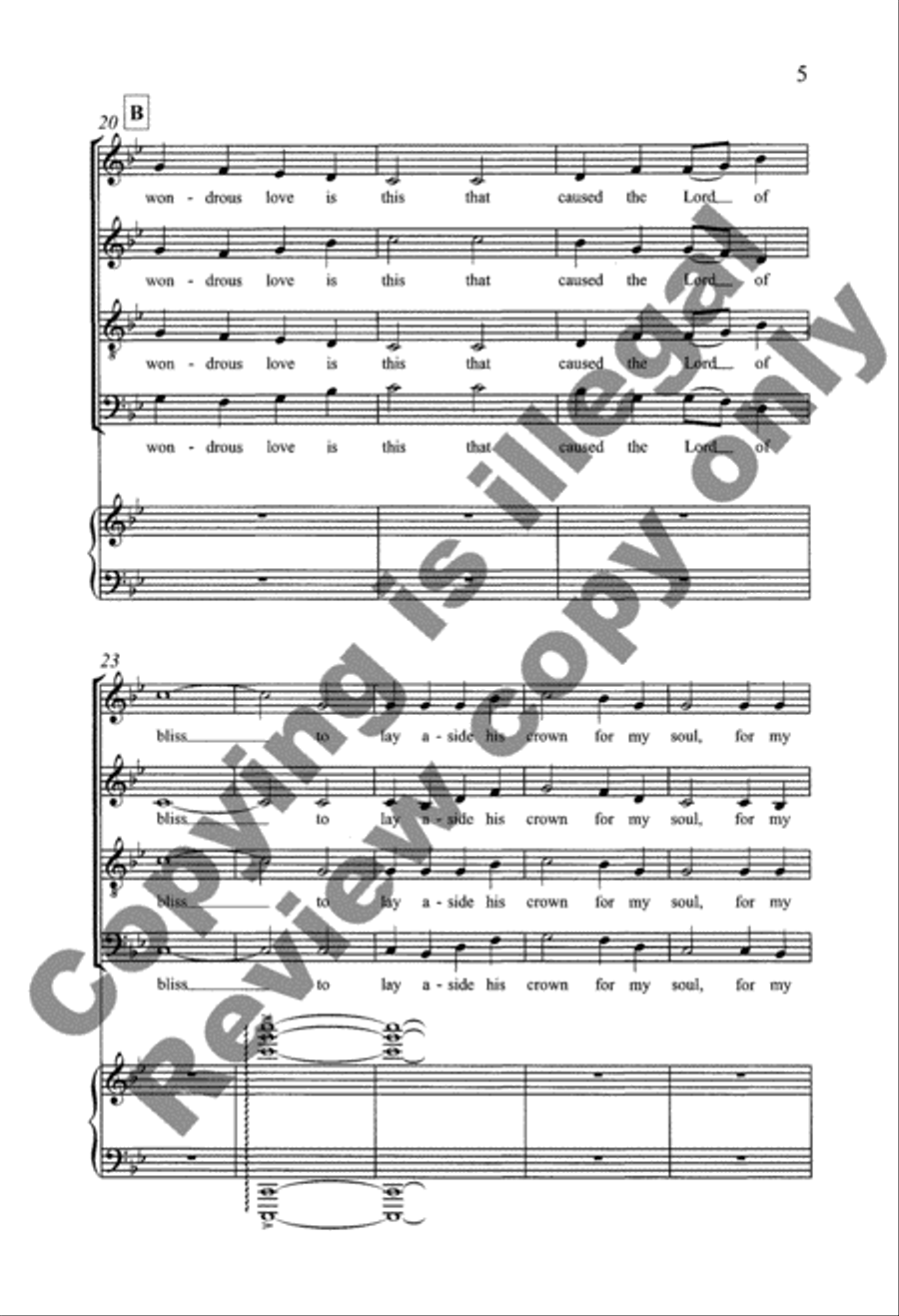 Appalachian Carols: 1. Wondrous Love 4-Part scores gallery preview page 24