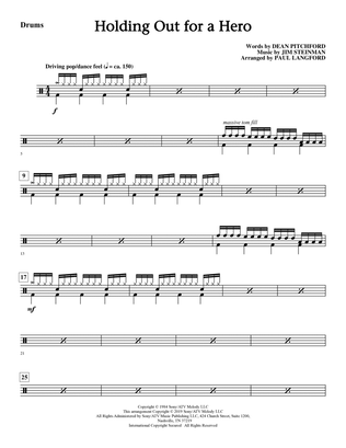 Holding Out for a Hero (from Footloose) (arr. Paul Langford) - Drums
