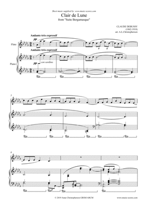 Clair de Lune - Flute and Piano