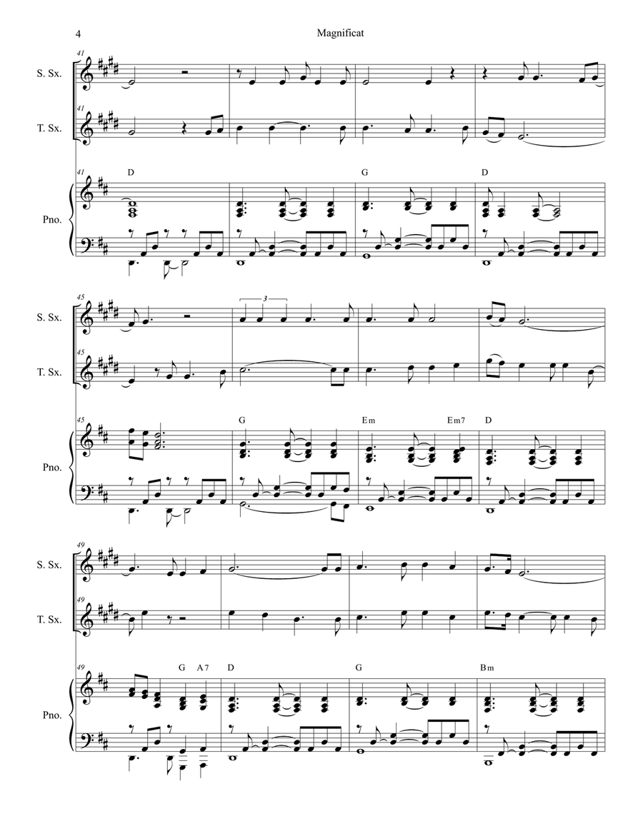 Magnificat Woodwind Duet scores gallery preview page 4