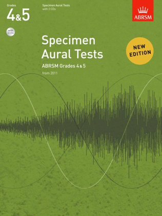 Book cover for Specimen Aural Tests, Grades 4 & 5 with 2 CDs