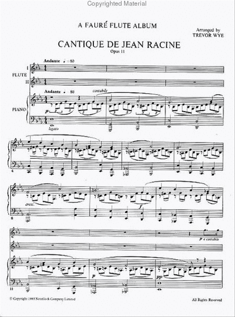 A Faure Flute Album A Faure Flute Album Flute Duet scores gallery preview page 2