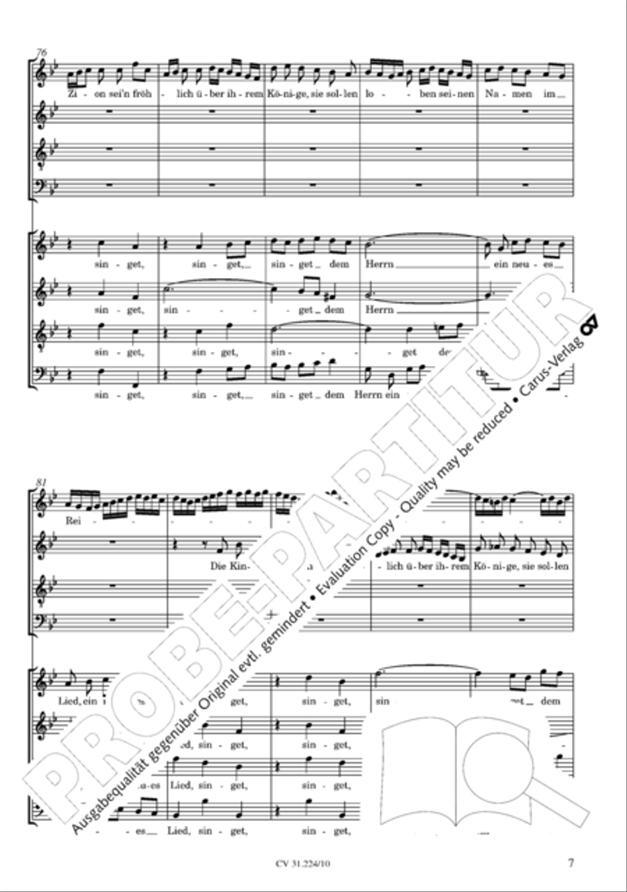 The complete motets (without Bc) Choir scores gallery preview page 14