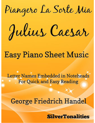 Book cover for Piangero La Sorte Mia Easy Piano Sheet Music