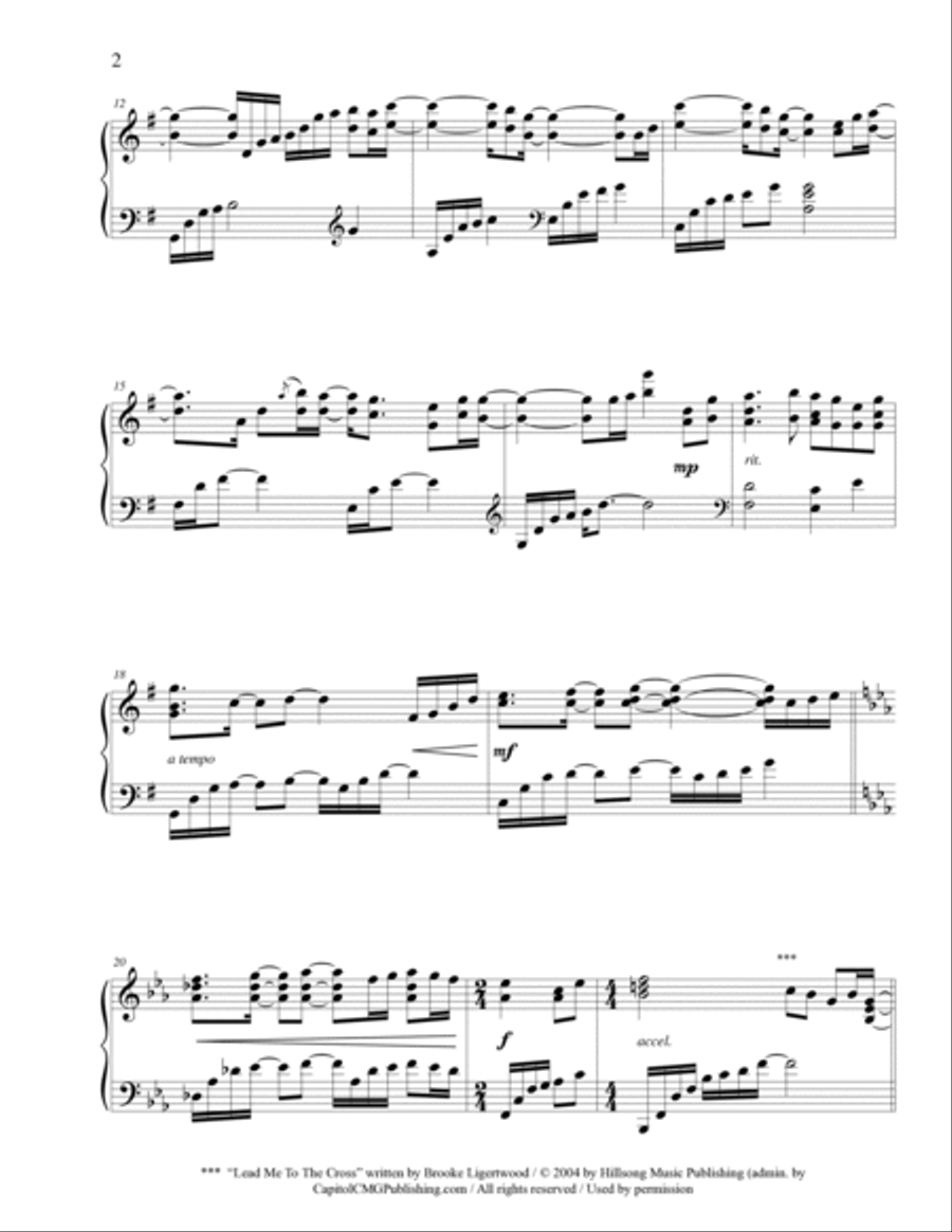 O The Blood Piano Solo scores gallery preview page 3