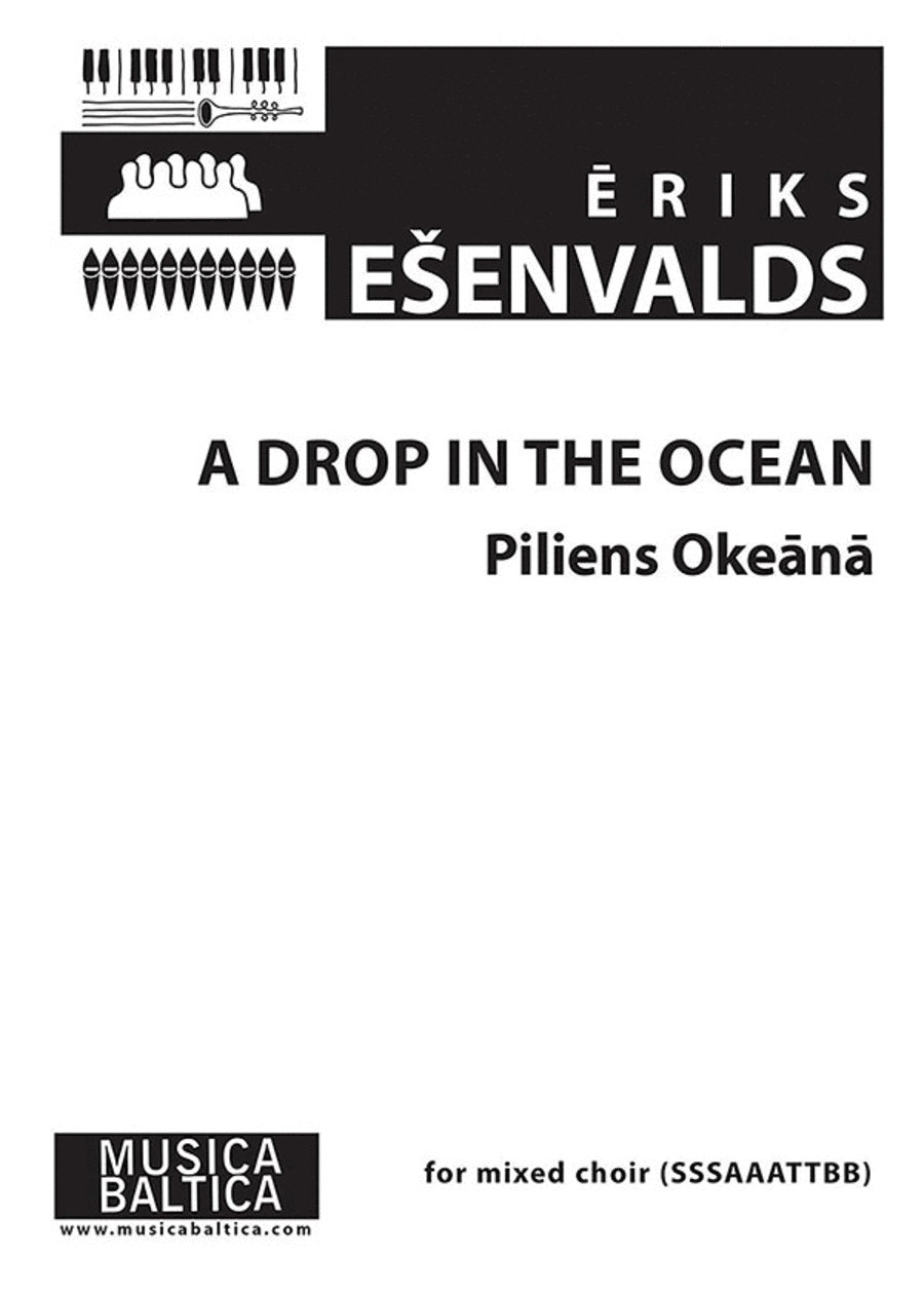 A Drop in the Ocean for SSSAAATTBB Choir Choir scores gallery preview page 1