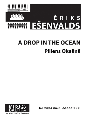 Book cover for A Drop in the Ocean for SSSAAATTBB Choir