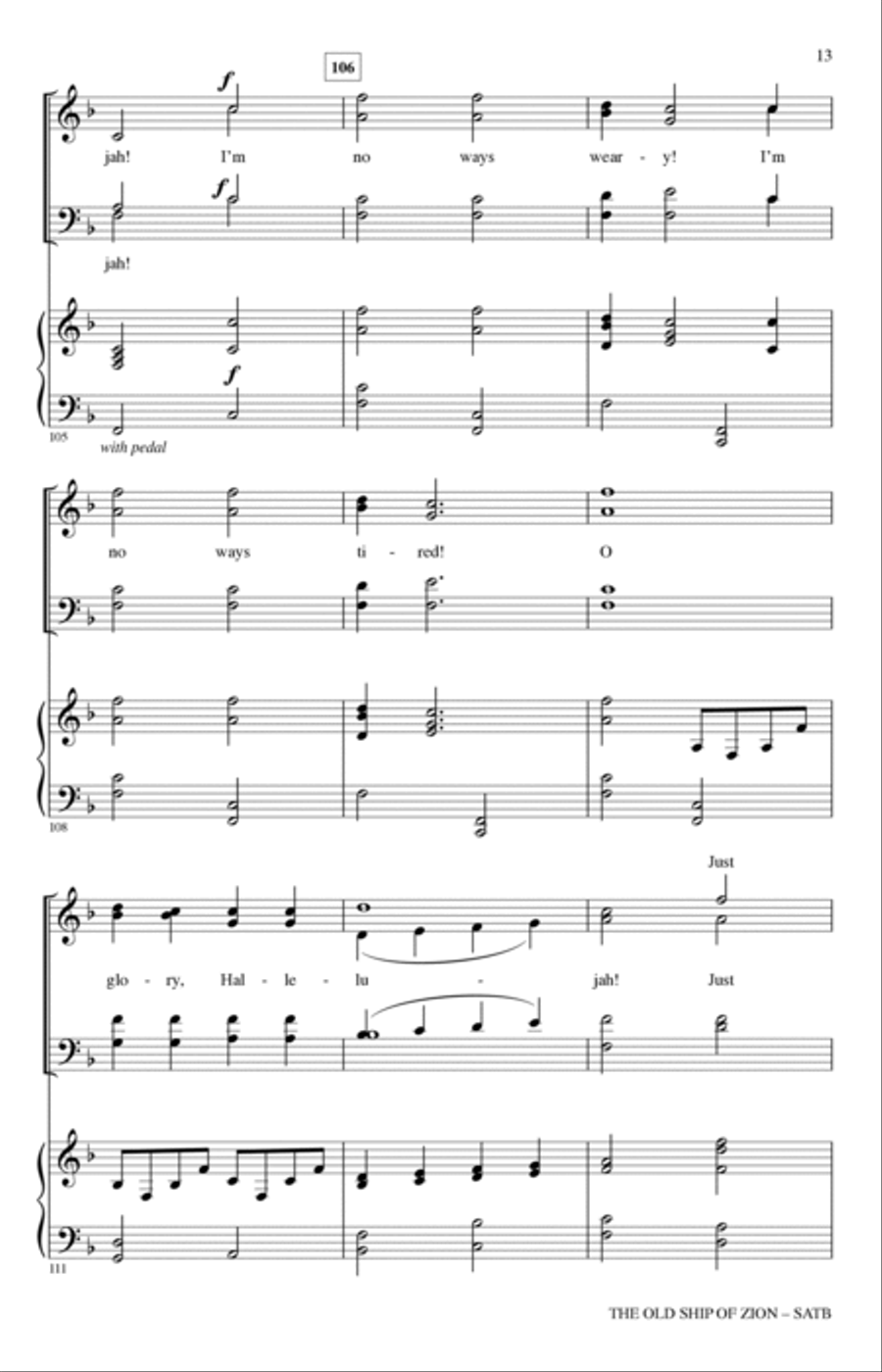 The Old Ship Of Zion (arr. John Leavitt) 4-Part scores gallery preview page 12