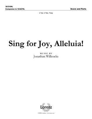Book cover for Sing for Joy, Alleluia! - Brass and Percussion Score and Parts