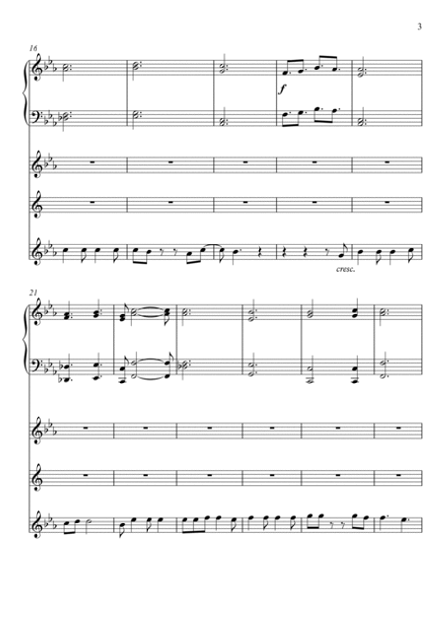 Hallelujah Small Ensemble scores gallery preview page 3