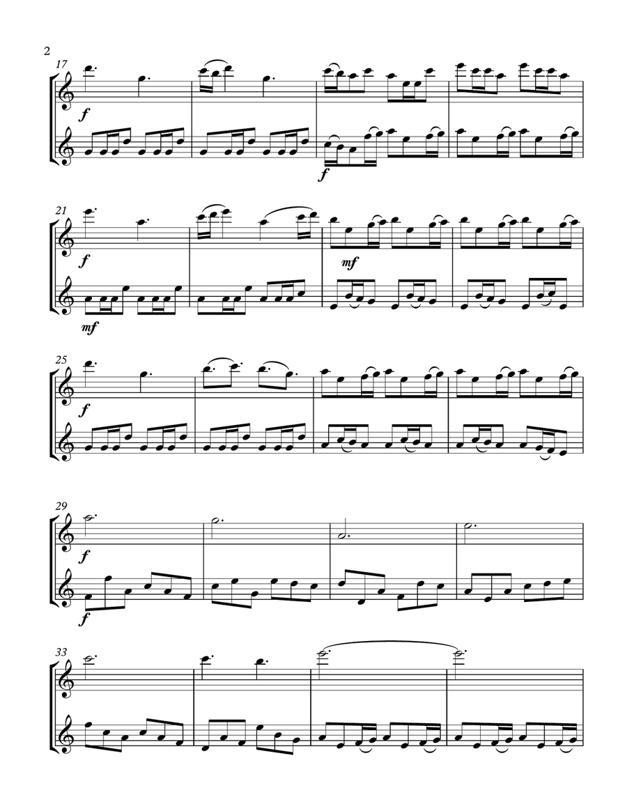 Game Of Thrones Flute Duet scores gallery preview page 2