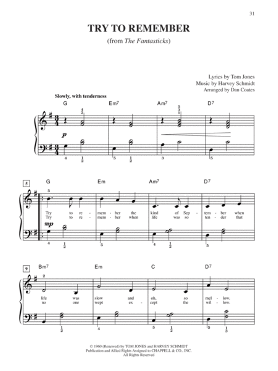 10 for 10 Sheet Music Musicals Easy Piano scores gallery preview page 5