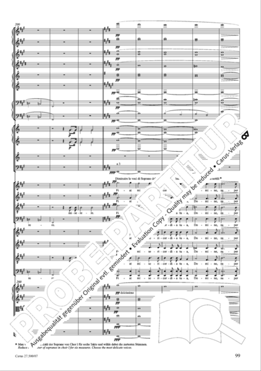 Quattro pezzi sacri Orchestra scores gallery preview page 100