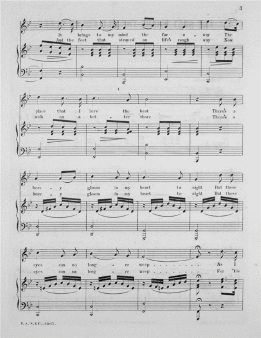 The Spot Where the Old Folks Sleep. Song & Chorus Choir scores gallery preview page 3