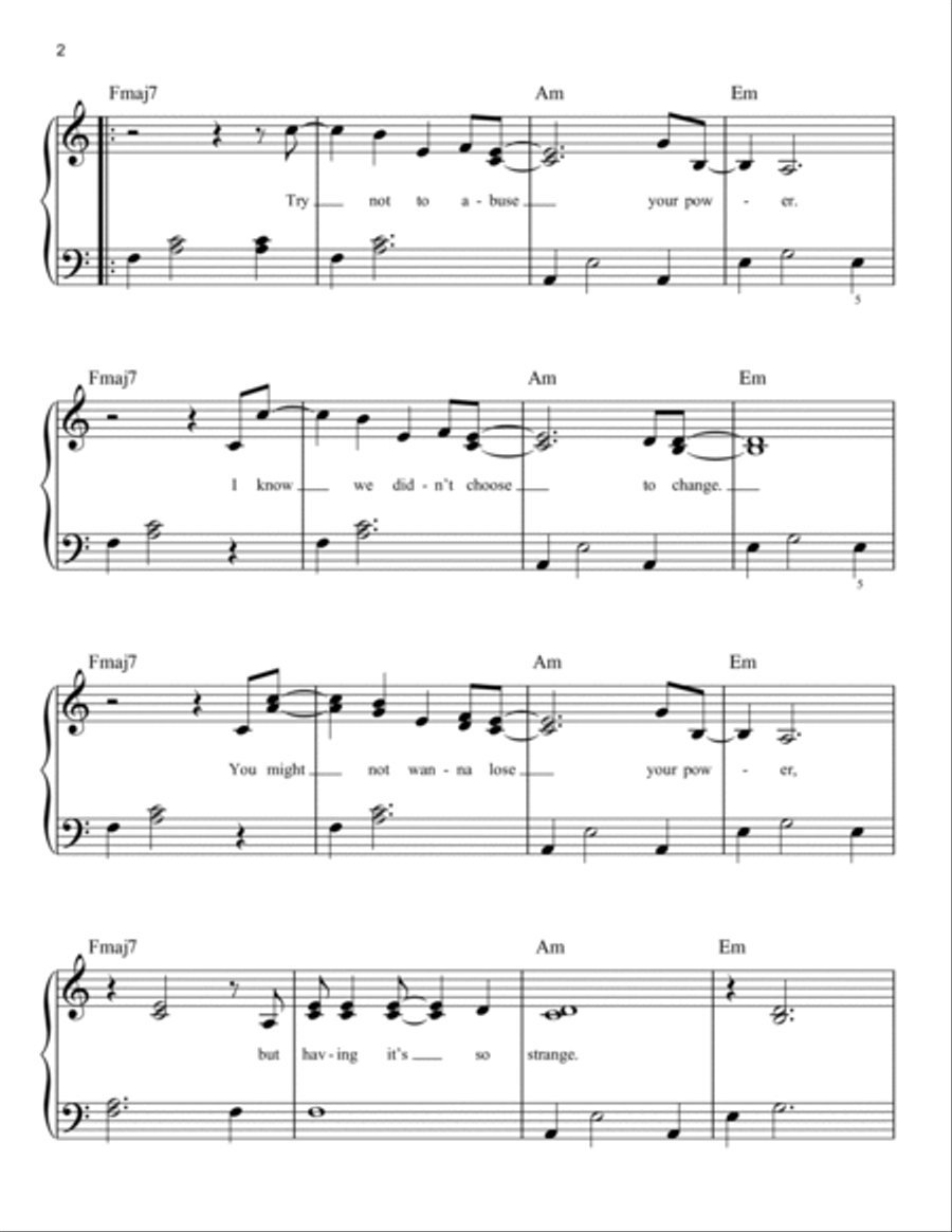 Your Power Easy Piano scores gallery preview page 2