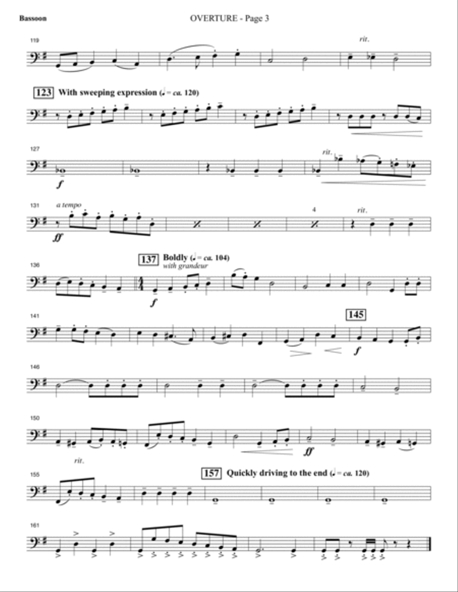 Invitation to a Miracle - Bassoon Choir scores gallery preview page 3