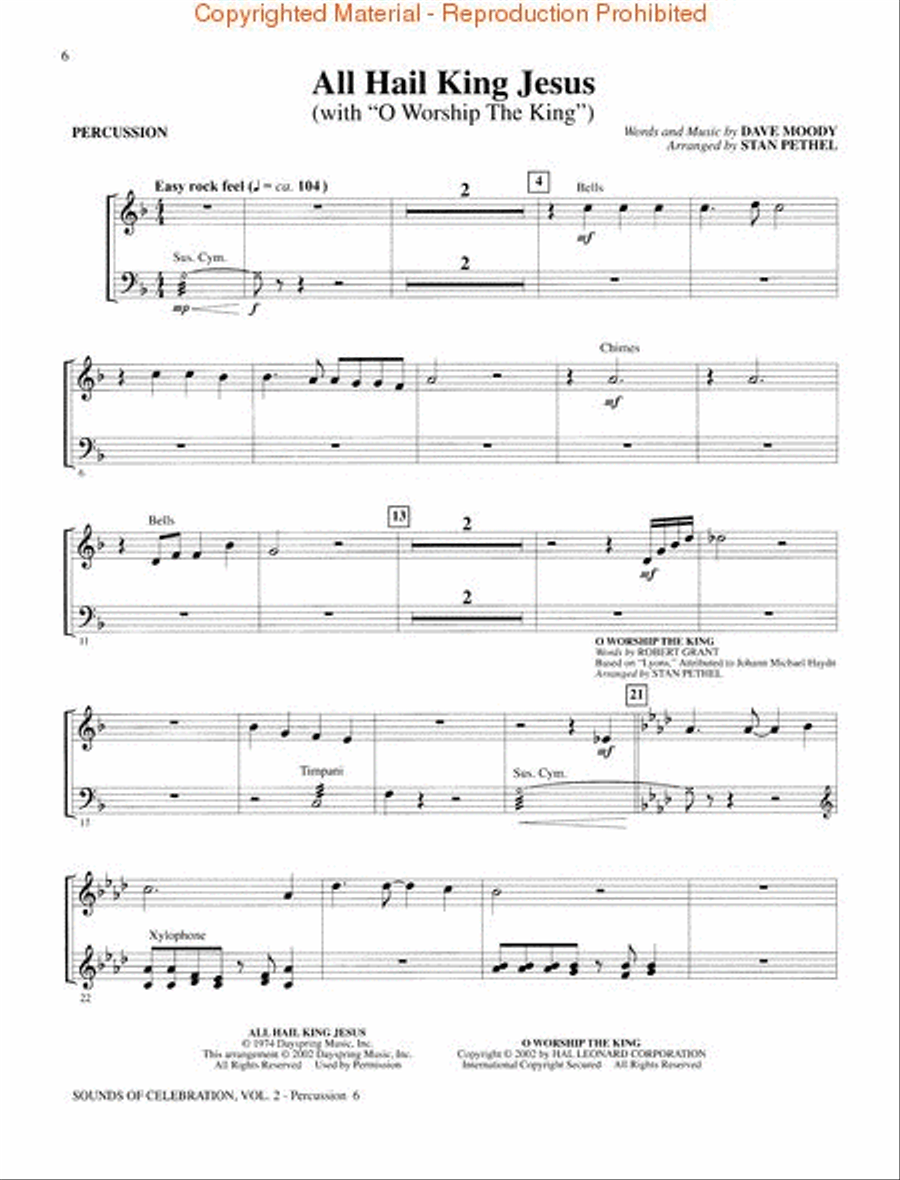 Sounds of Celebration – Volume 2 Percussion scores gallery preview page 4