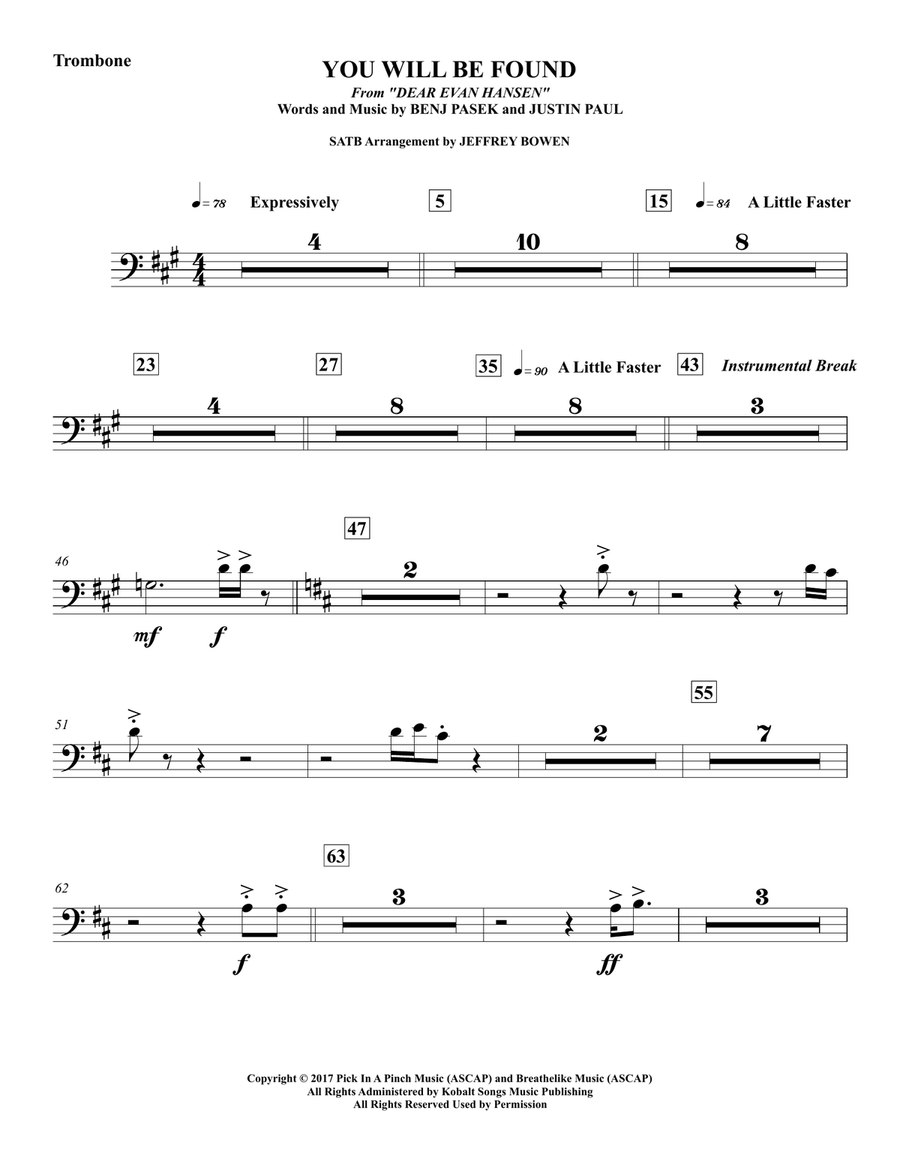 You Will Be Found Concert Band scores gallery preview page 3