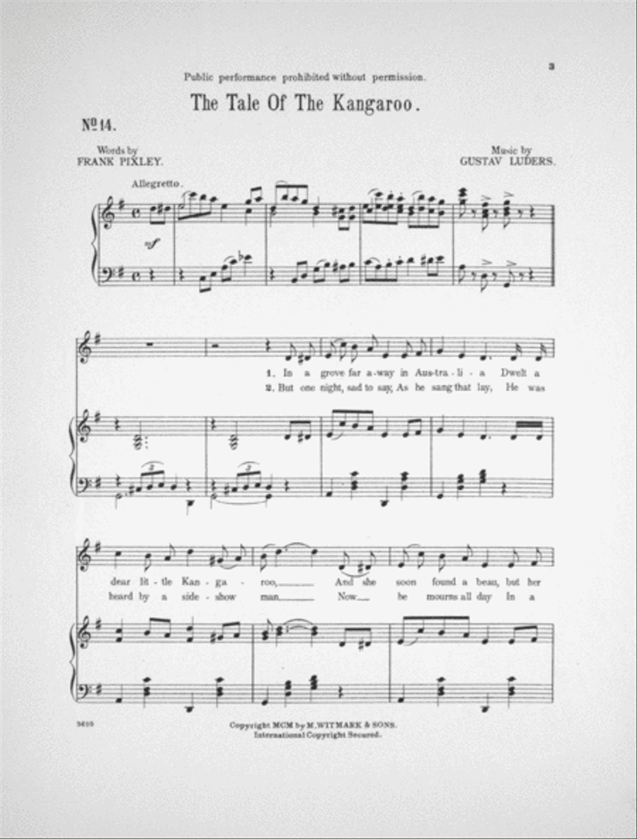 The Tale of A Kangaroo Voice scores gallery preview page 2