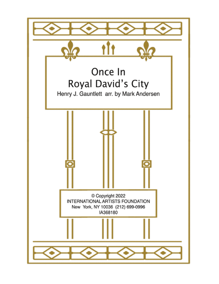 Once in Royal David's City for organ arr. by Mark Andersen