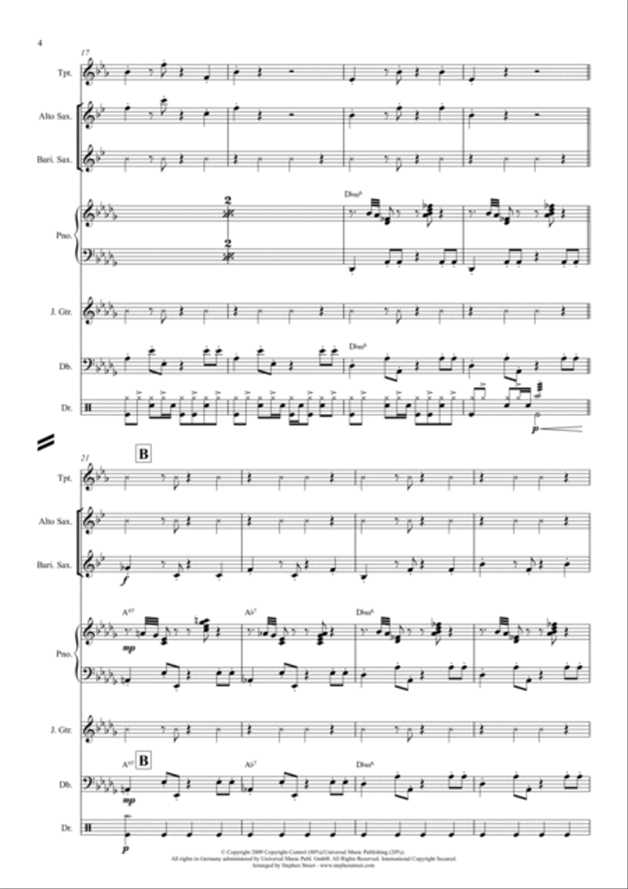 A Night Like This A Night Like This Jazz Ensemble scores gallery preview page 4