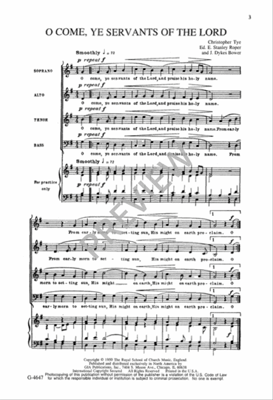 Four Motets 4-Part scores gallery preview page 4
