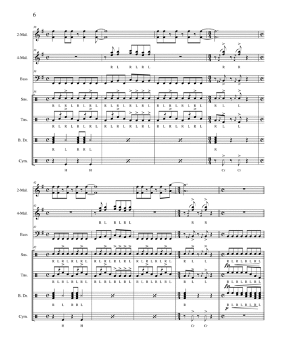 Master Of Puppets Percussion Ensemble scores gallery preview page 6