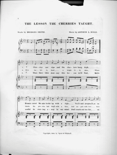 The Lesson the Cherries Taught. An Every Day Song