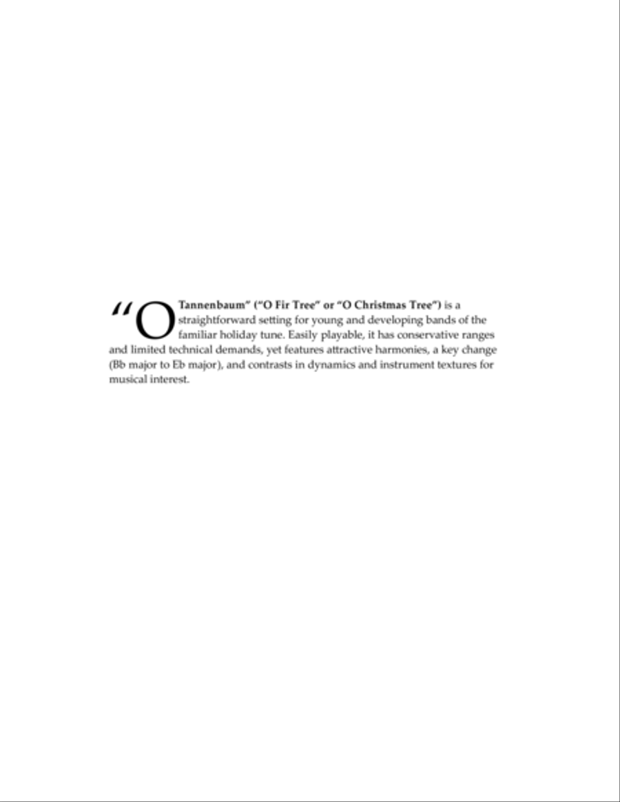 O Tannenbaum (O Christmas Tree) - concert band Concert Band scores gallery preview page 2